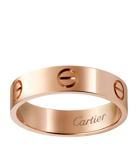 rose gold love ring cartier